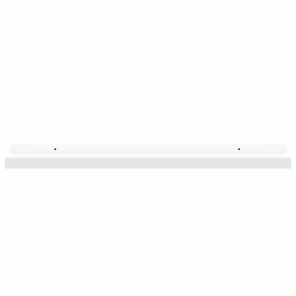 vidaXL Wall Shelf | Set of 4 | White | MDF | 60x9x3 cm | Wall mounting 5