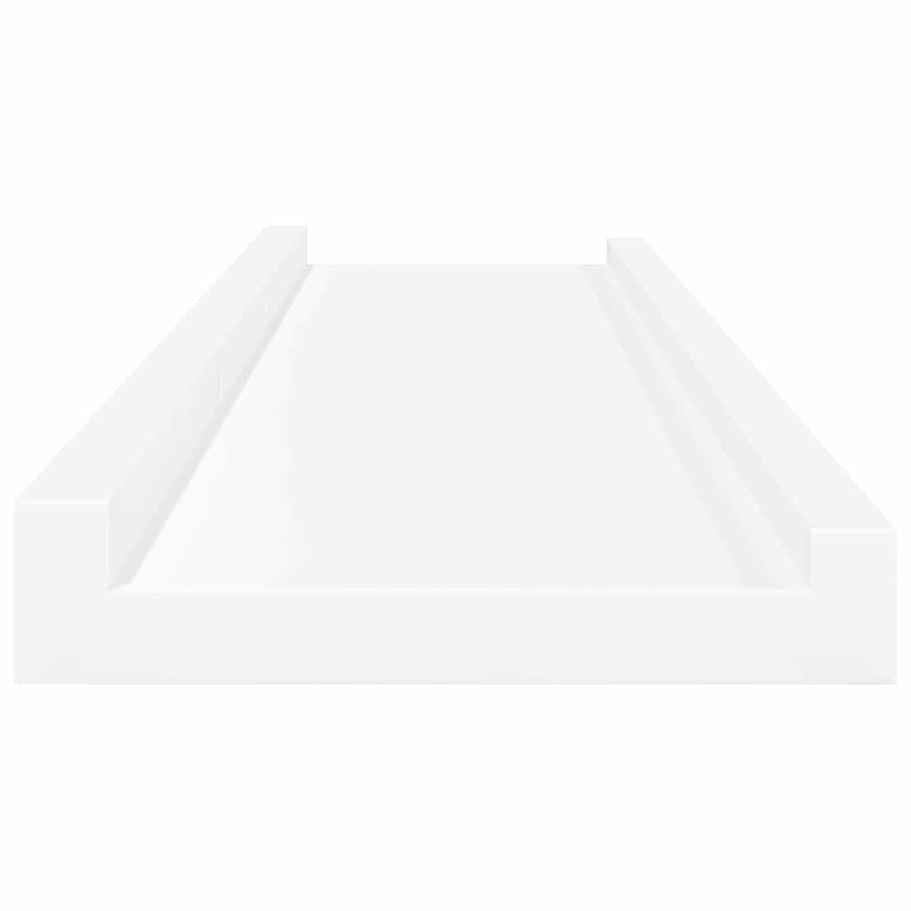 vidaXL Wall Shelf | Set of 4 | White | MDF | Medium | Wall mounting | Wall Shelf 6