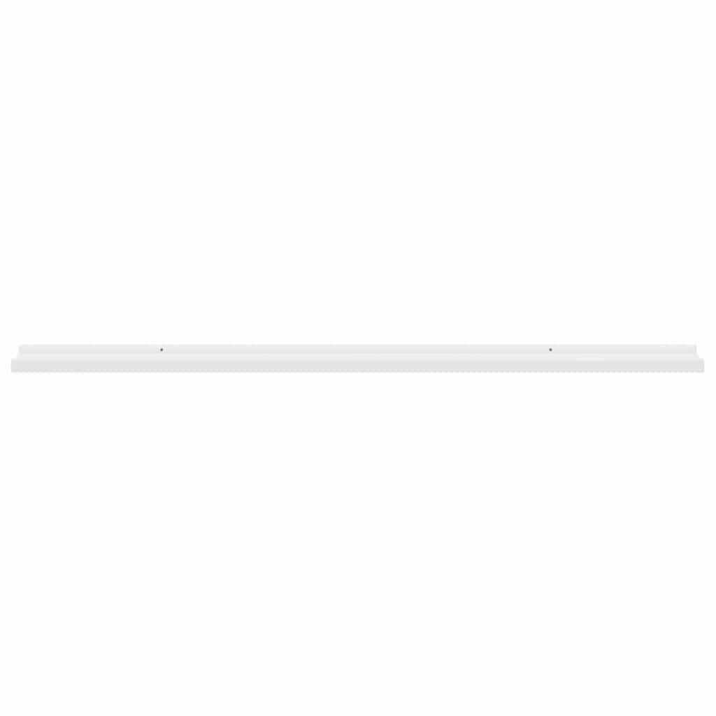 vidaXL Wall Shelf | Set of 4 | White | MDF | 115 cm | Wall mounting 5