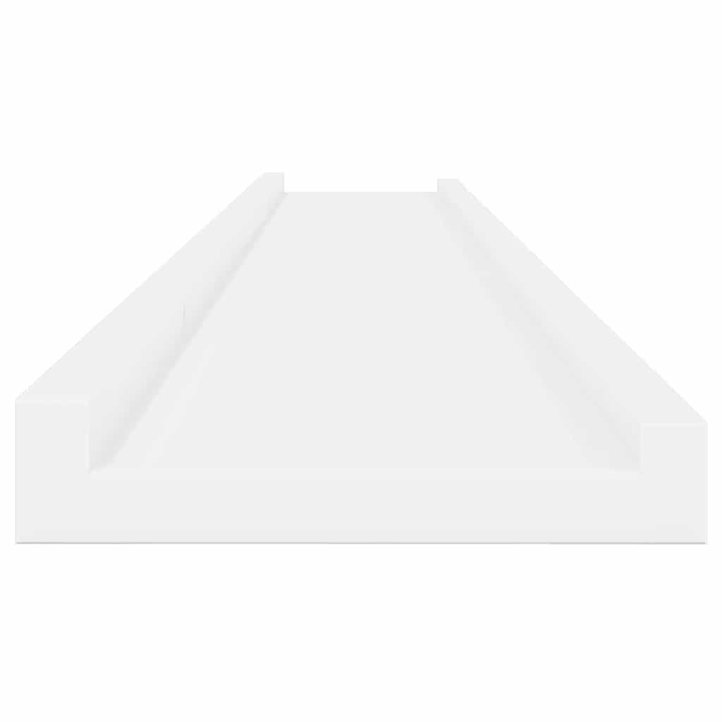 vidaXL Wall Shelf | Set of 4 | White | MDF | 115 cm | Wall mounting 6