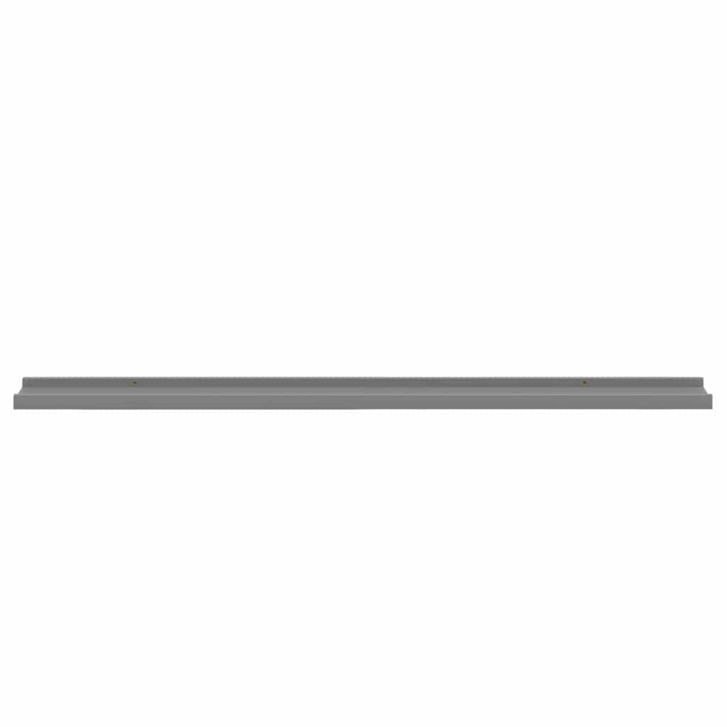 326672 vidaXL Wall Shelves 2 pcs Grey 100x9x3 cm 5