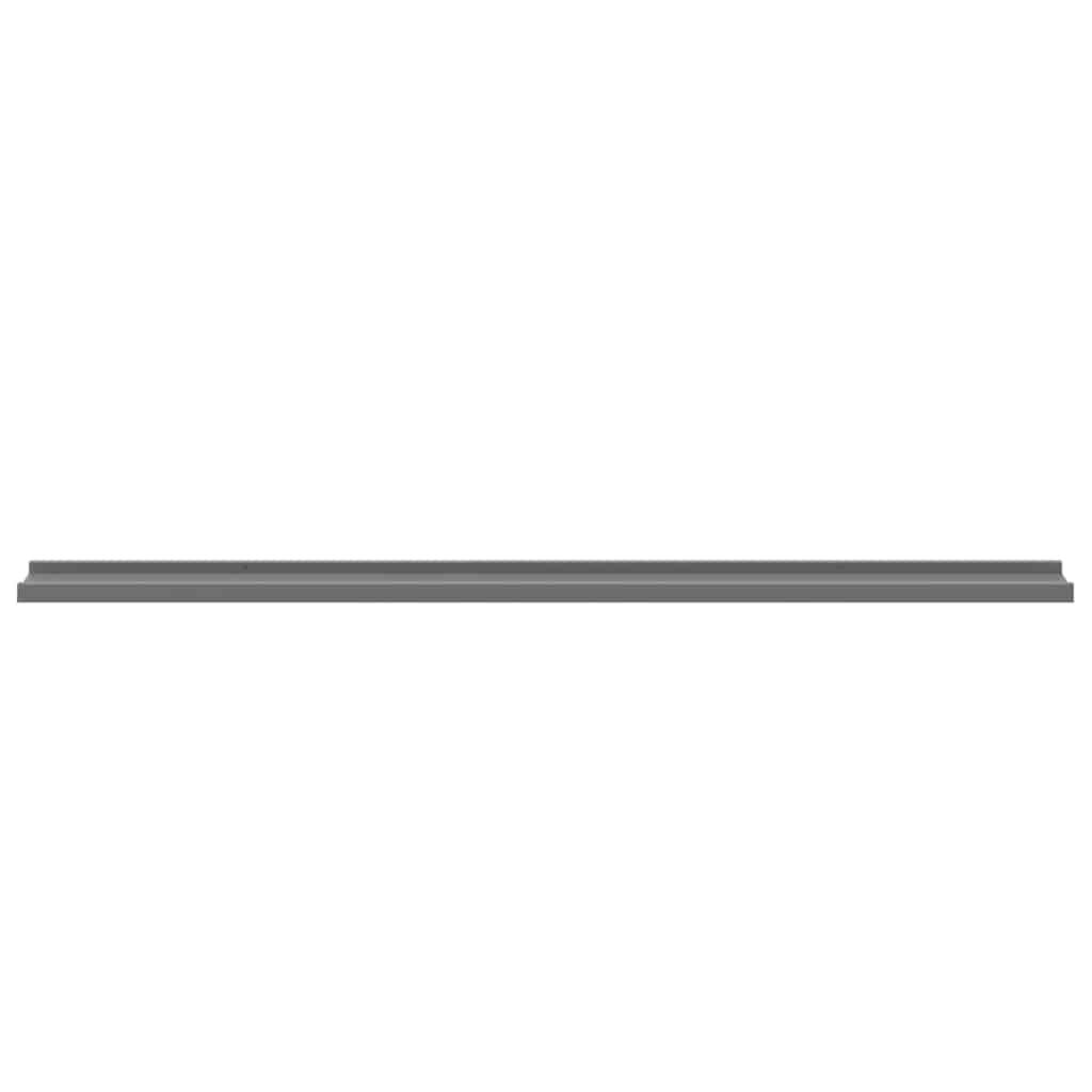 vidaXL Wall Shelf | Set of 4 | Grey | MDF | Medium | Wall Mounting 6