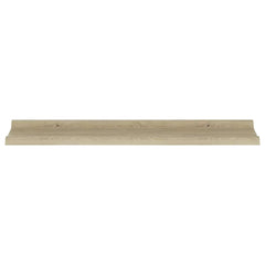 vidaXL Wall Shelf | Set of 4 | Sonoma oak | MDF | 80 cm x 9 cm x 3 cm 6