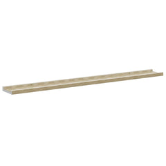 vidaXL Wall Shelf | Set of 4 | White and Sonoma Oak | MDF | Medium 5