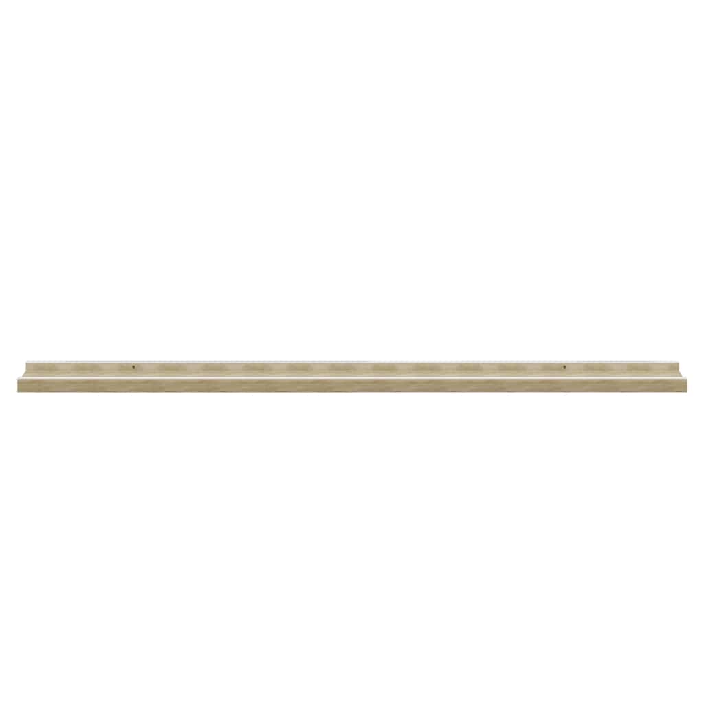 vidaXL Wall Shelf | Set of 4 | White and Sonoma Oak | MDF | Medium 6