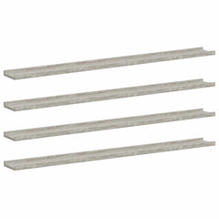 vidaXL Wall Shelves 4 pcs Concrete Grey 115x9x3 cm 2