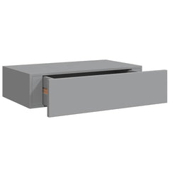 vidaXL Wall-mounted Drawer Shelves 2 pcs Grey 40x23.5x10cm MDF 5