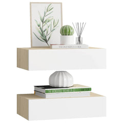 vidaXL Drawer Shelf | Set of 2 | Oak | MDF | Compact | Drawer Shelf 4