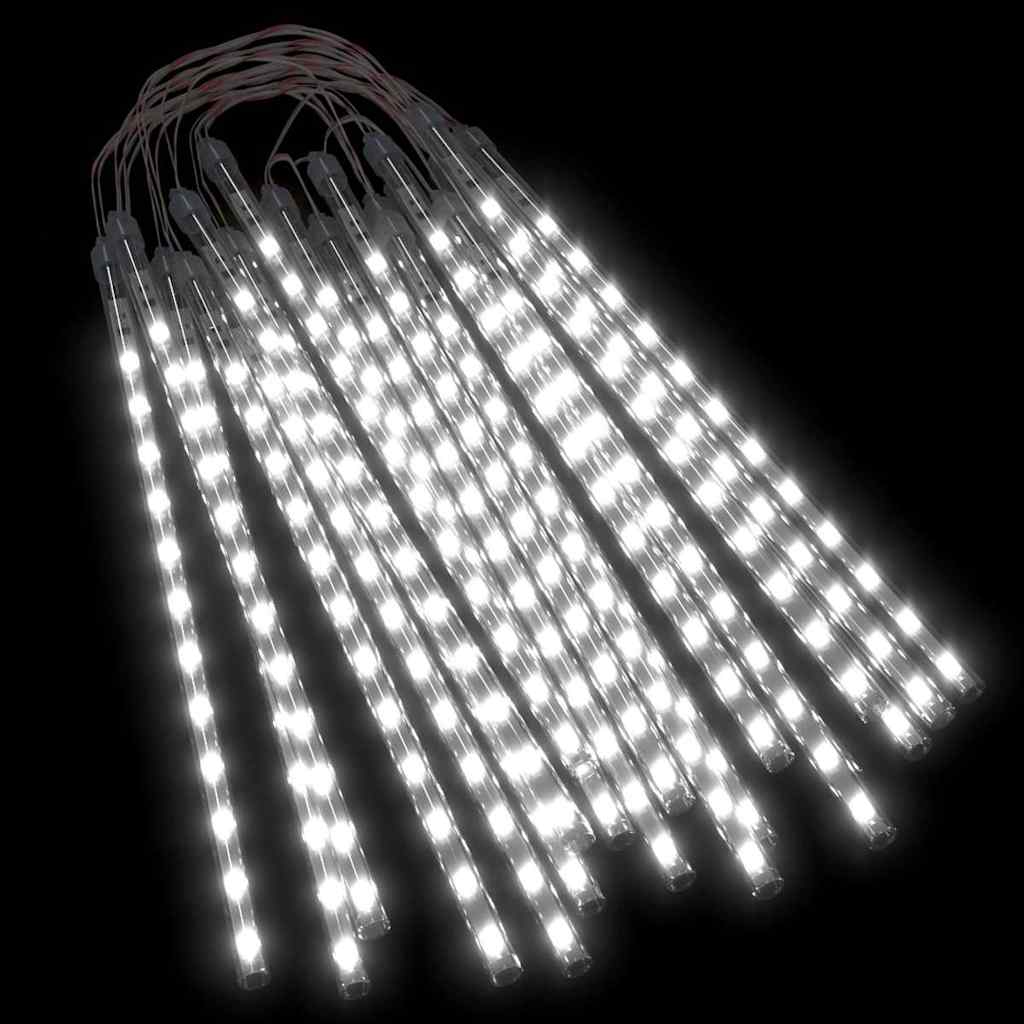 vidaXL Meteor Lights 20 pcs 30 cm Cold White 480 LEDs Indoor Outdoor 2