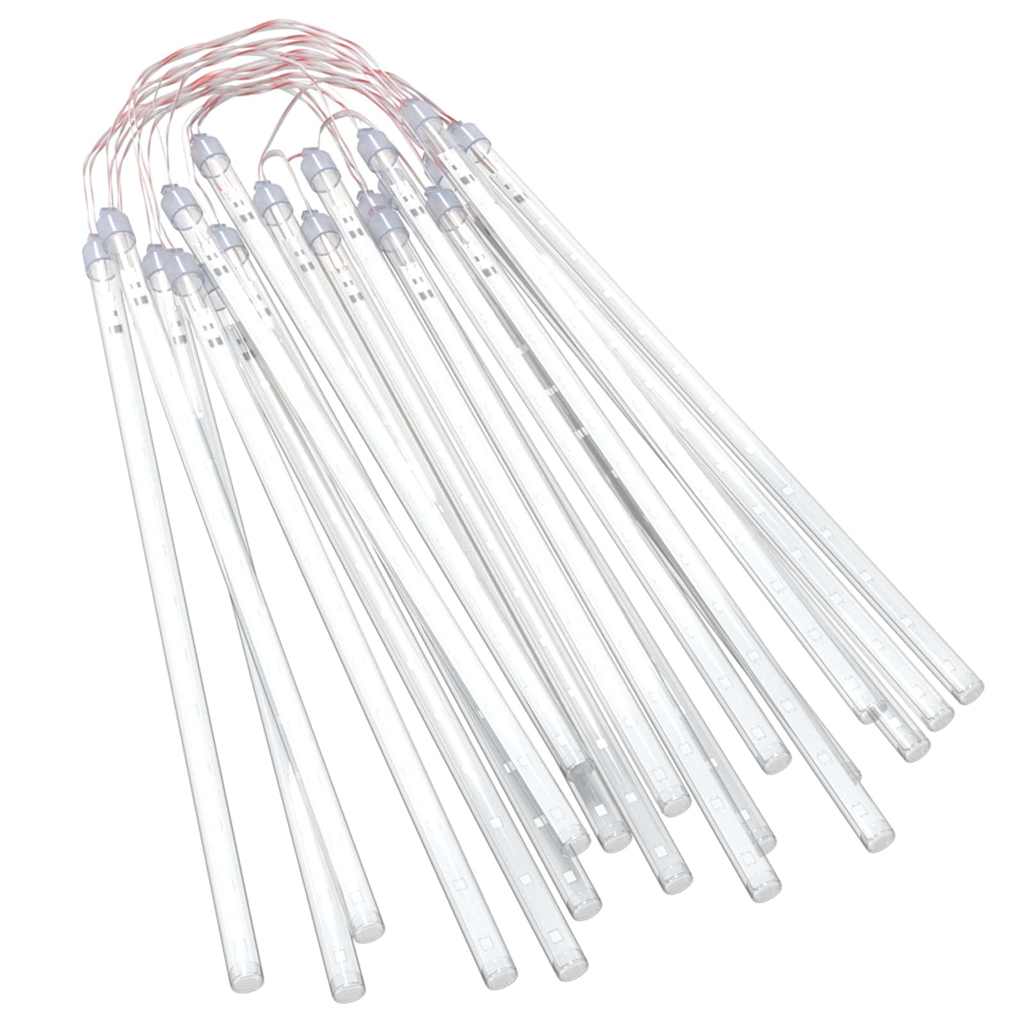 vidaXL Meteor Lights 20 pcs 30 cm Cold White 480 LEDs Indoor Outdoor 3