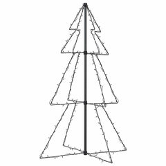 vidaXL Christmas Cone Tree 160 LEDs Indoor and Outdoor 78x120 cm 5