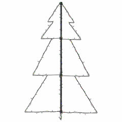 vidaXL Christmas Cone Tree | Colourful | Metal | Medium | Christmas Cone Tree 6