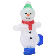 328788 vidaXL LED Christmas Acrylic Snowman Figure Indoor and Outdoor 30cm 3