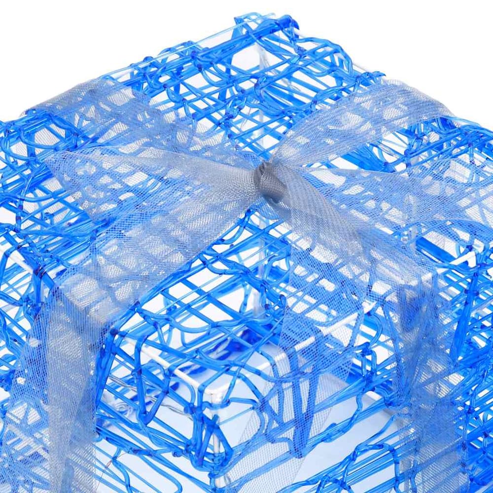 Decorative Acrylic Christmas Gift Boxes 3 pcs Blue