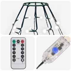 328896 vidaXL Tree Lights with 500 LEDs Cold White 500 cm Indoor Outdoor 6