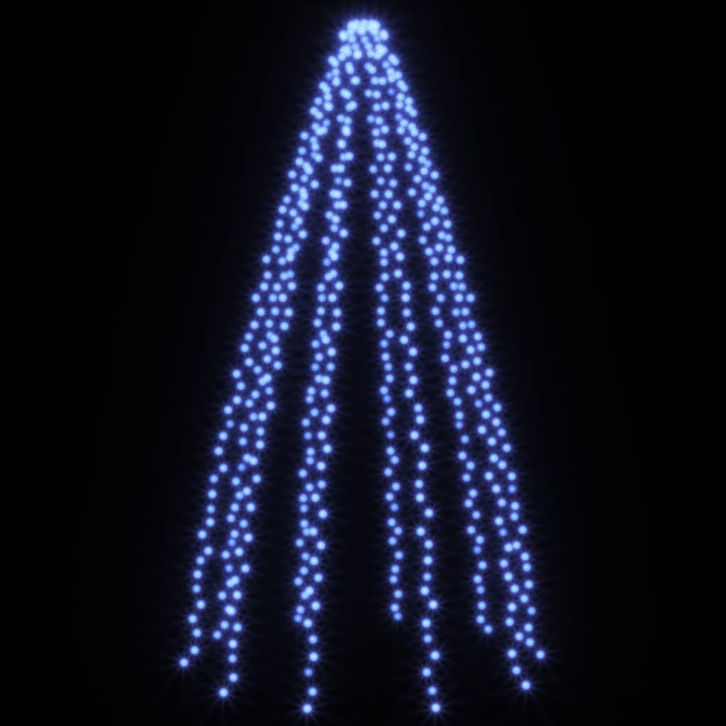 vidaXL Tree Light | Blue, Dark Green | PVC | 500 cm | Water-resistant 5