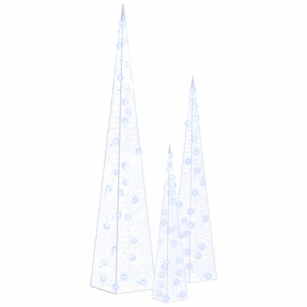 vidaXL Light Cone Set | Blue | Acrylic | Small | Light Cone Set | Cone-shaped 2