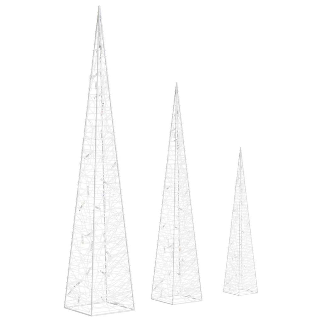 vidaXL Light Cone Set | Blue | Acrylic | Small | Light Cone Set | Cone-shaped 5