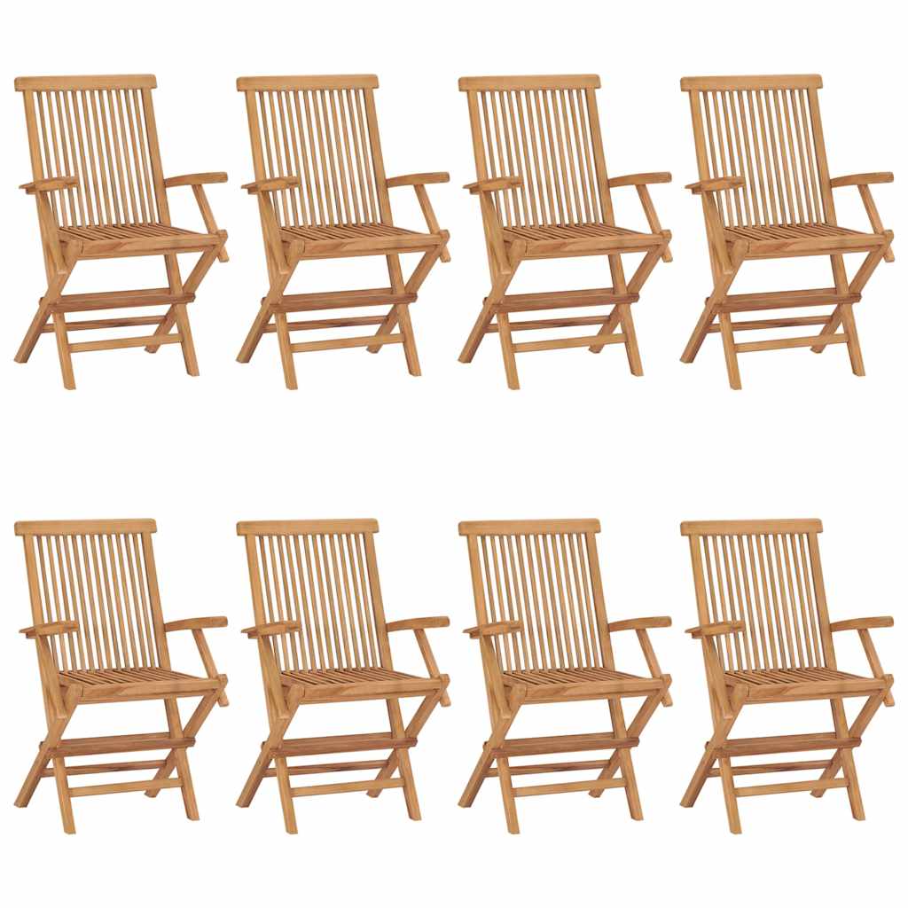 Folding Chairs Solid Teak Wood 8