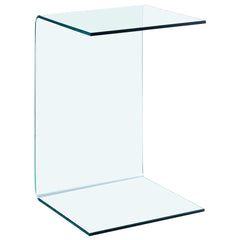 vidaXL Side Table 40x40x60 cm Tempered Glass 2
