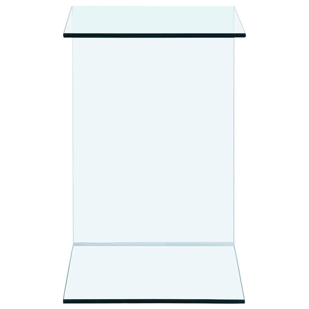 vidaXL Side Table 40x40x60 cm Tempered Glass 3