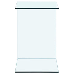 vidaXL Side Table 40x40x60 cm Tempered Glass 3