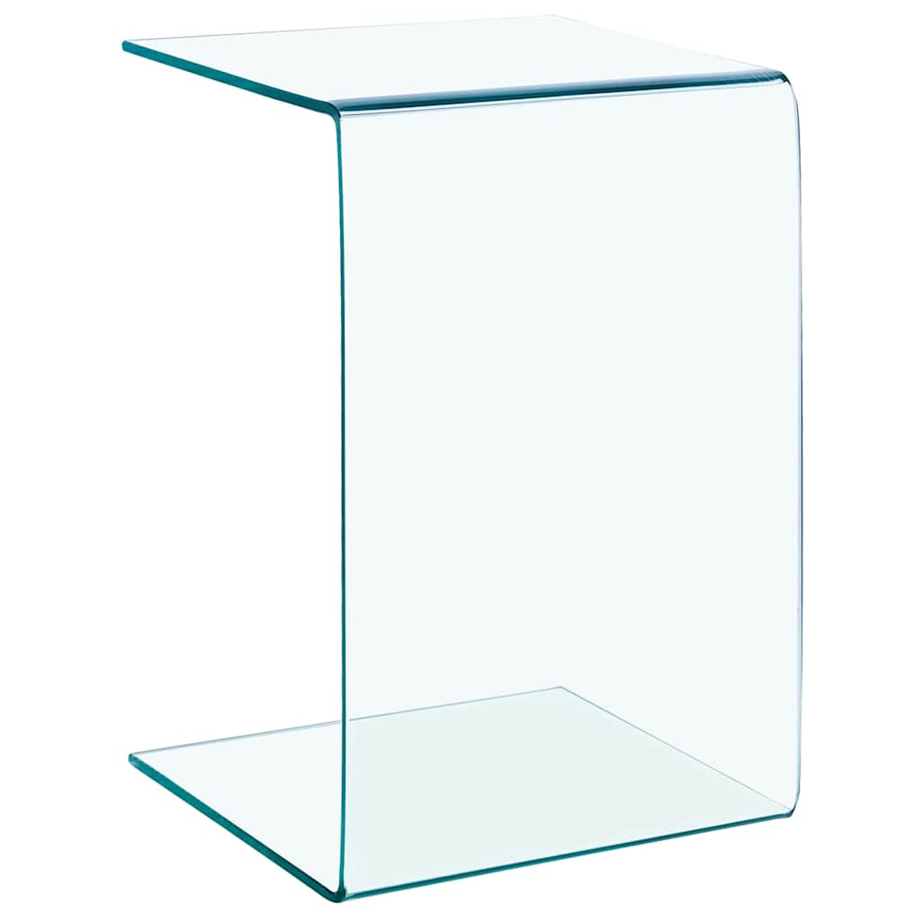 vidaXL Side Table 40x40x60 cm Tempered Glass 4