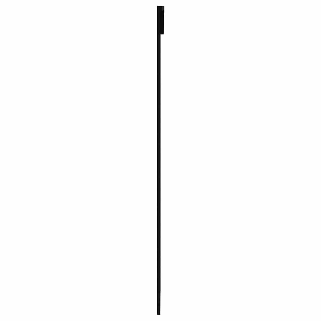 Sliding Door ESG Glass and Aluminium Black 102 x 205 cm 3x2 grids