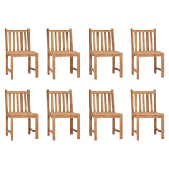 Garden Chairs Solid Teak Wood 8