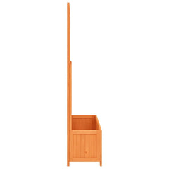 vidaXL Planter with Trellis Brown 70x30x135 cm Solid Wood Fir 4
