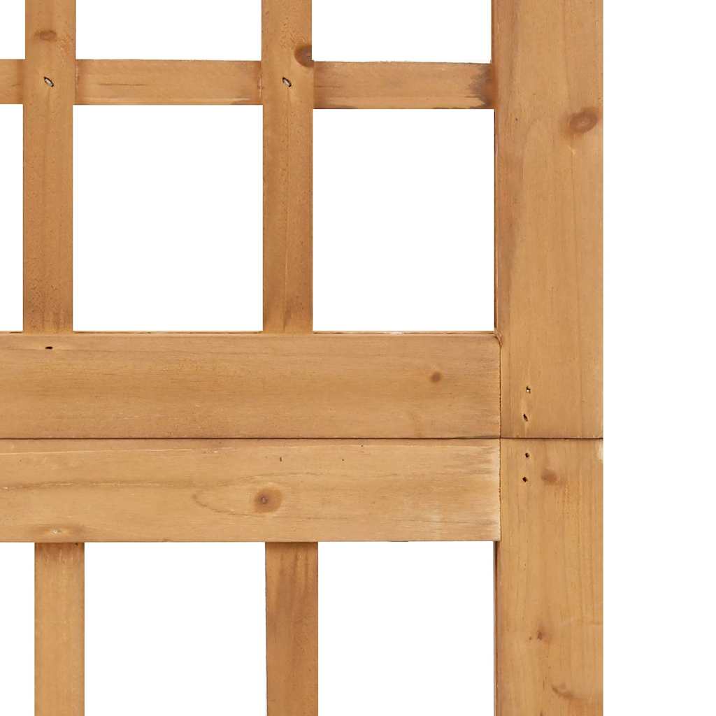 vidaXL 3-Panel Room Divider/Trellis Solid Fir Wood 121x180.5 cm 6