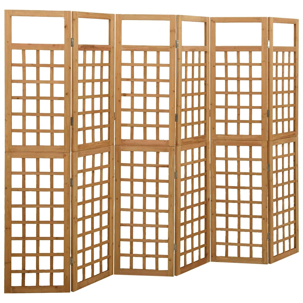 vidaXL 3-Panel Room Divider/Trellis Solid Fir Wood