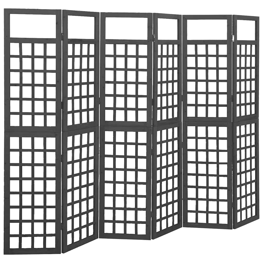 vidaXL 3-Panel Room Divider/Trellis Solid Fir Wood