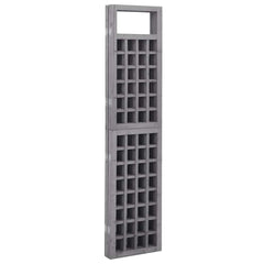 vidaXL 3-Panel Room Divider/Trellis Solid Fir Wood Grey 121x180 cm 4