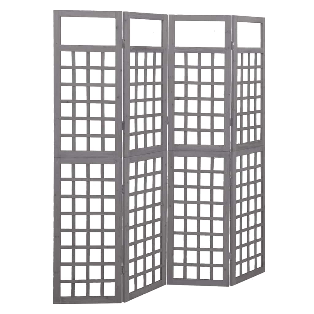 vidaXL 3-Panel Room Divider/Trellis Solid Fir Wood