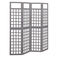 vidaXL 3-Panel Room Divider/Trellis Solid Fir Wood