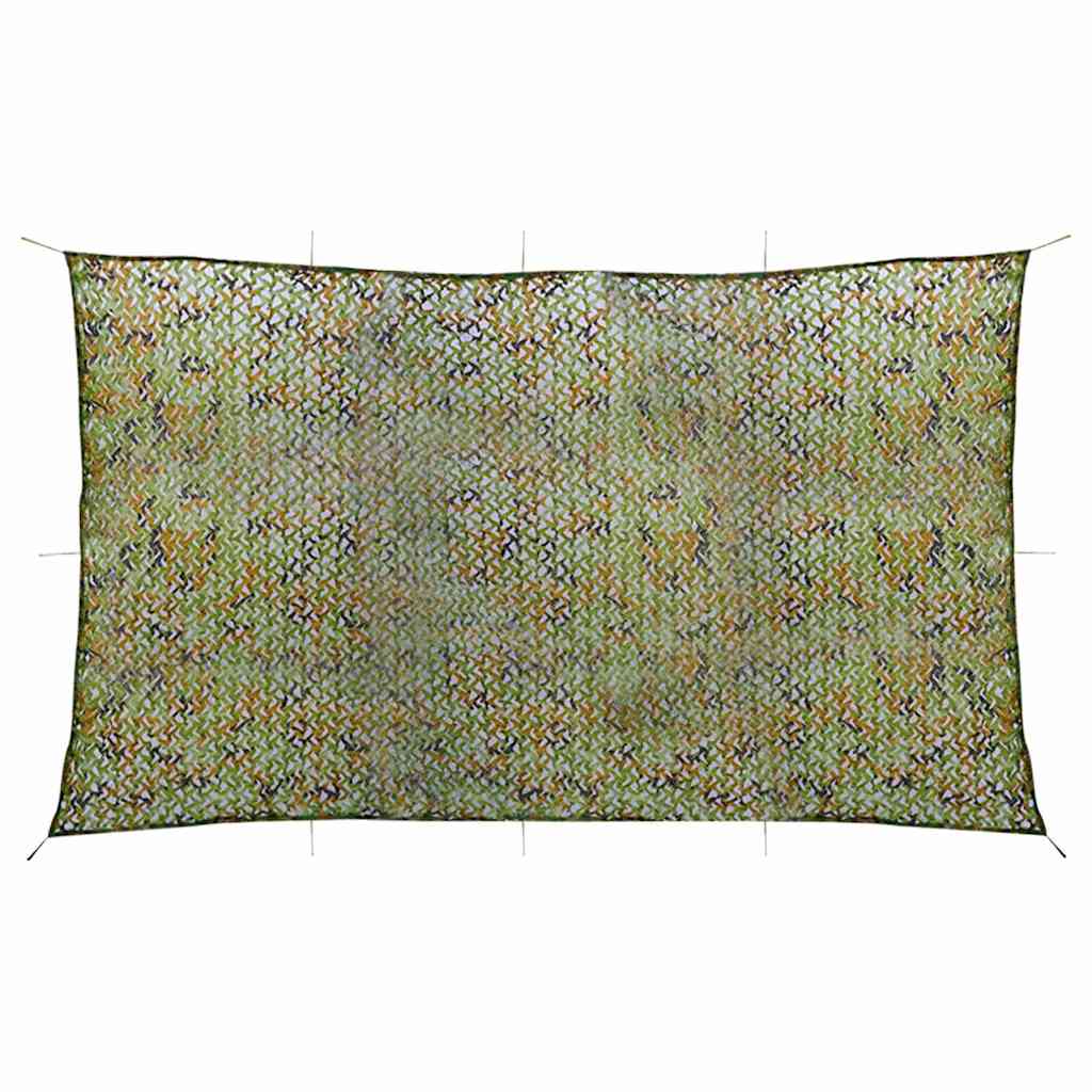 vidaXL Camouflage Net with Storage Bag 3x6 m Green 1