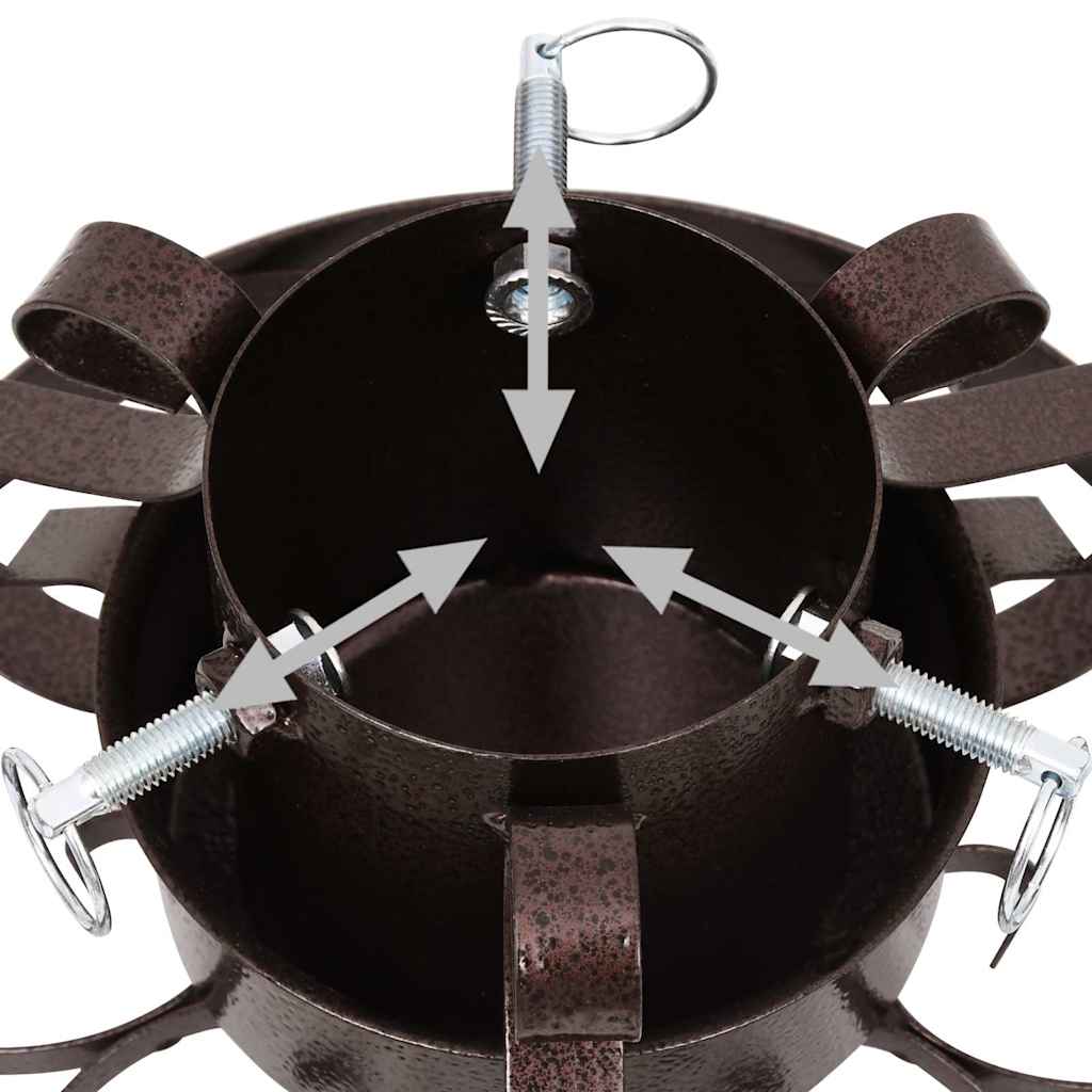 Christmas Tree Stand Steel Antique Copper 29 cm 15.5 cm 29 cm