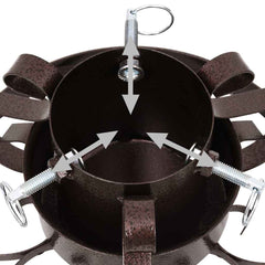 Christmas Tree Stand Steel Antique Copper 29 cm 15.5 cm 29 cm