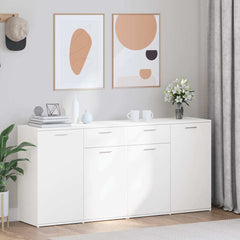 Sideboard 80x36x75 cm Engineered Wood White 160 cm