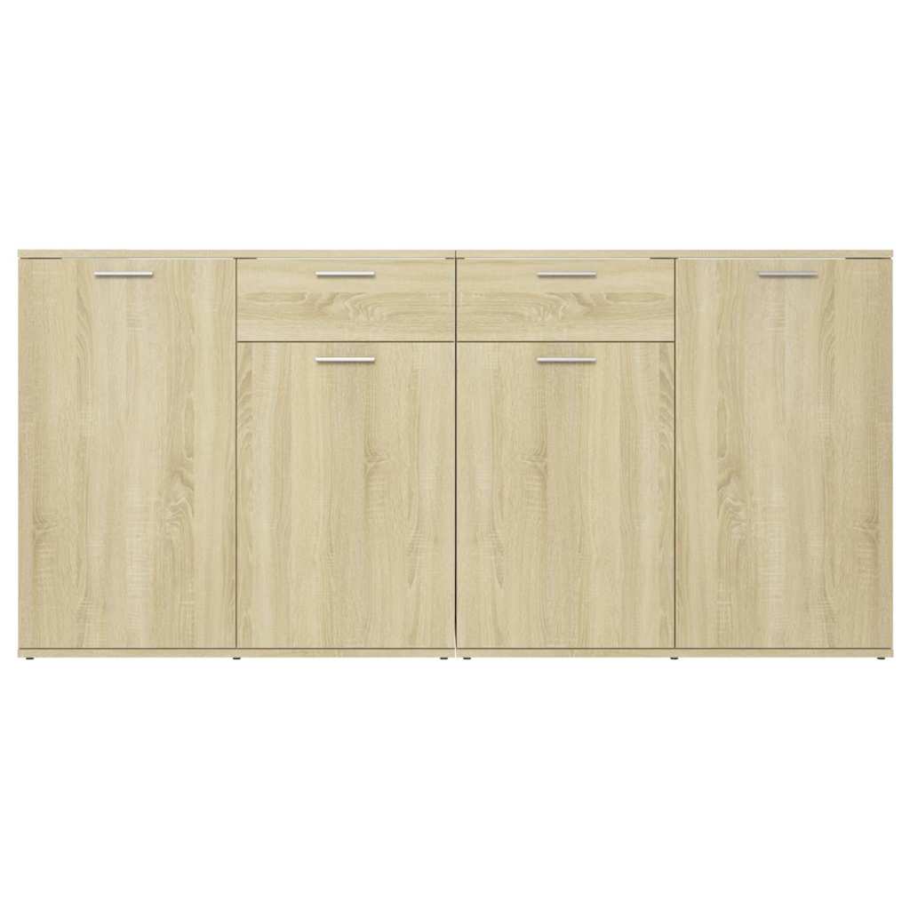 Sideboard 80x36x75 cm Engineered Wood Sonoma oak 160 cm