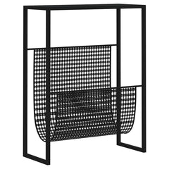vidaXL Magazine Rack | Black | Steel | Medium | Magazine Rack | Rectangular 2