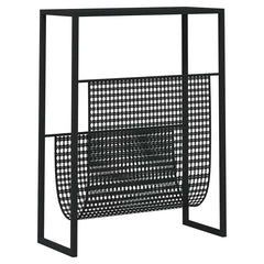 vidaXL Magazine Rack | Black | Steel | Medium | Magazine Rack | Rectangular 5
