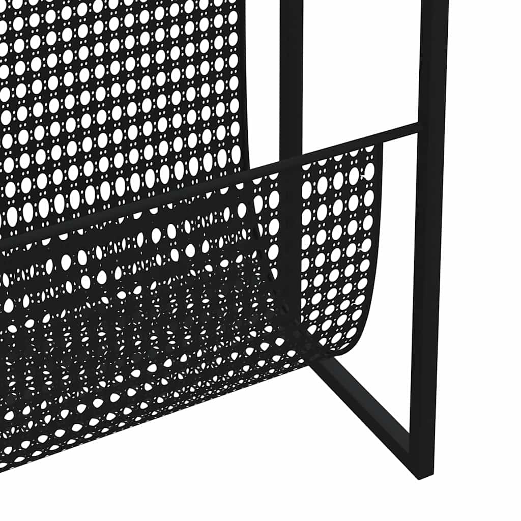 vidaXL Magazine Rack | Black | Steel | Medium | Magazine Rack | Rectangular 6
