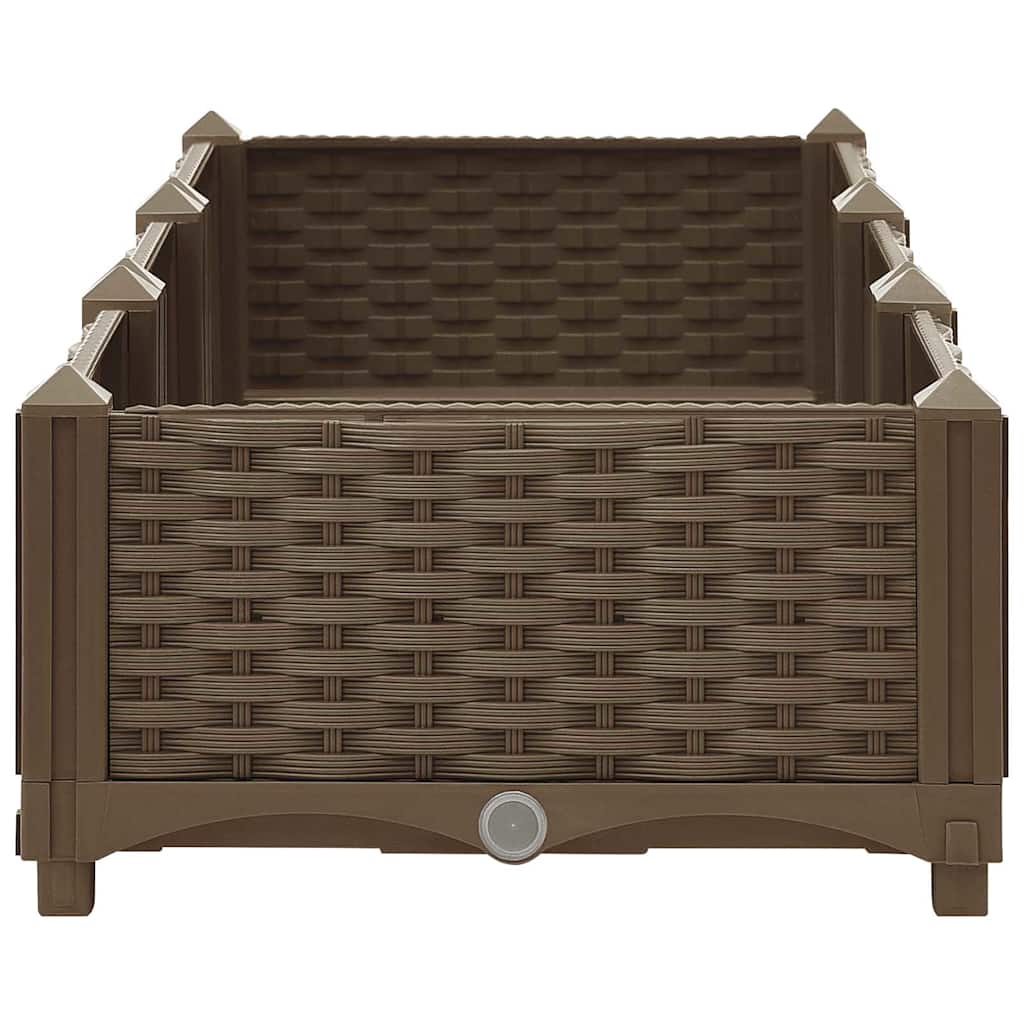 316513 vidaXL Raised Bed 120x40x23 cm Polypropylene 4