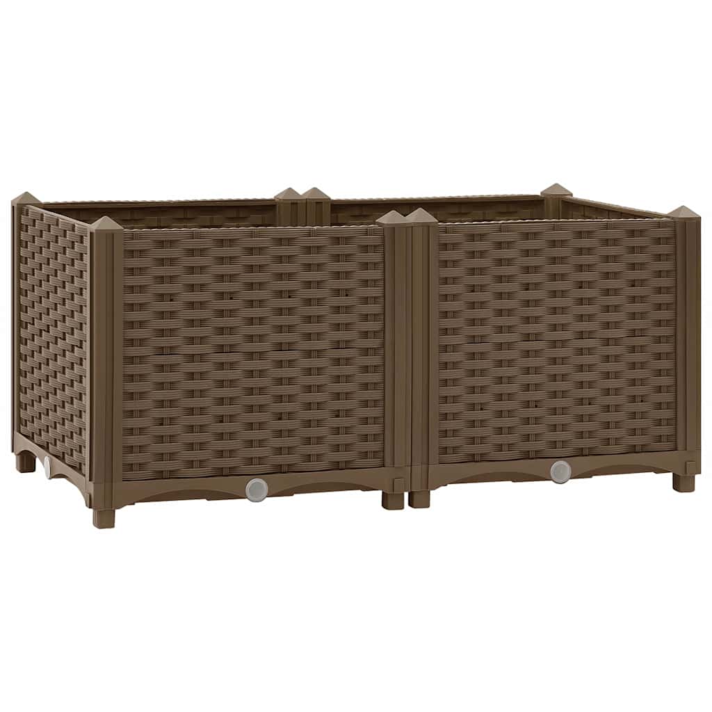 316516 vidaXL Raised Bed 80x40x38 cm Polypropylene 1