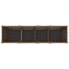 316518 vidaXL Raised Bed 160x40x38 cm Polypropylene 5