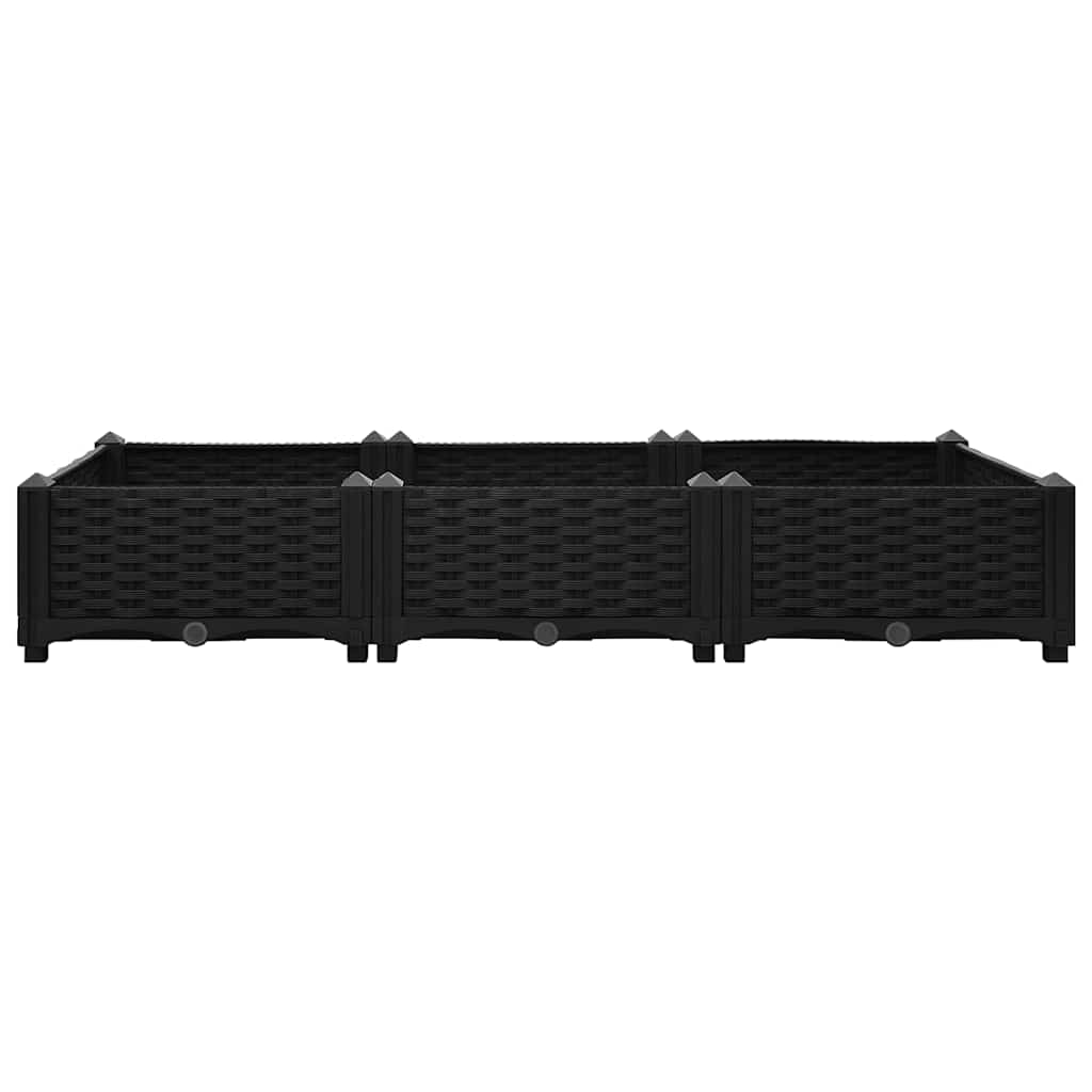 316528 vidaXL Raised Bed 120x40x23 cm Polypropylene 3