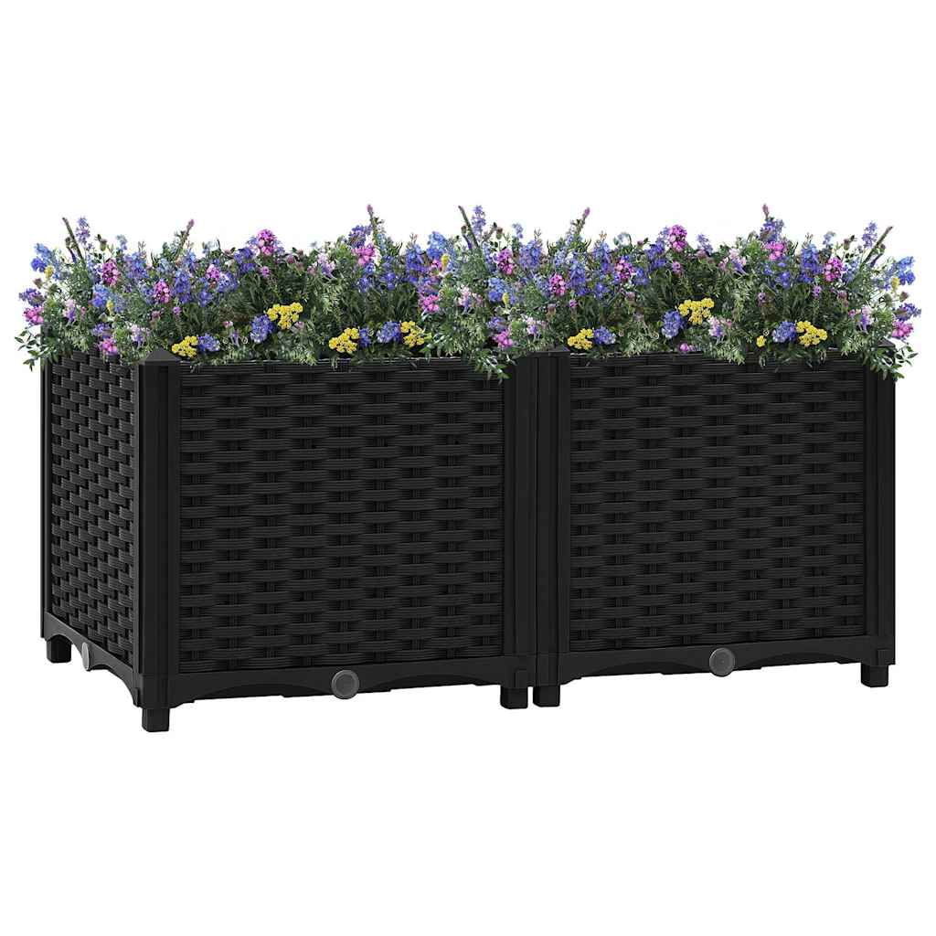 316531 vidaXL Raised Bed 80x40x38 cm Polypropylene 1