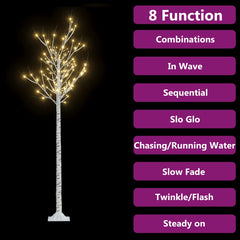 vidaXL Christmas Tree | White | Plastic | 1.8 m | Christmas Tree | Other 3